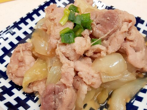 電子レンジde簡単(^^)玉ねぎと豚肉の生姜焼き♪